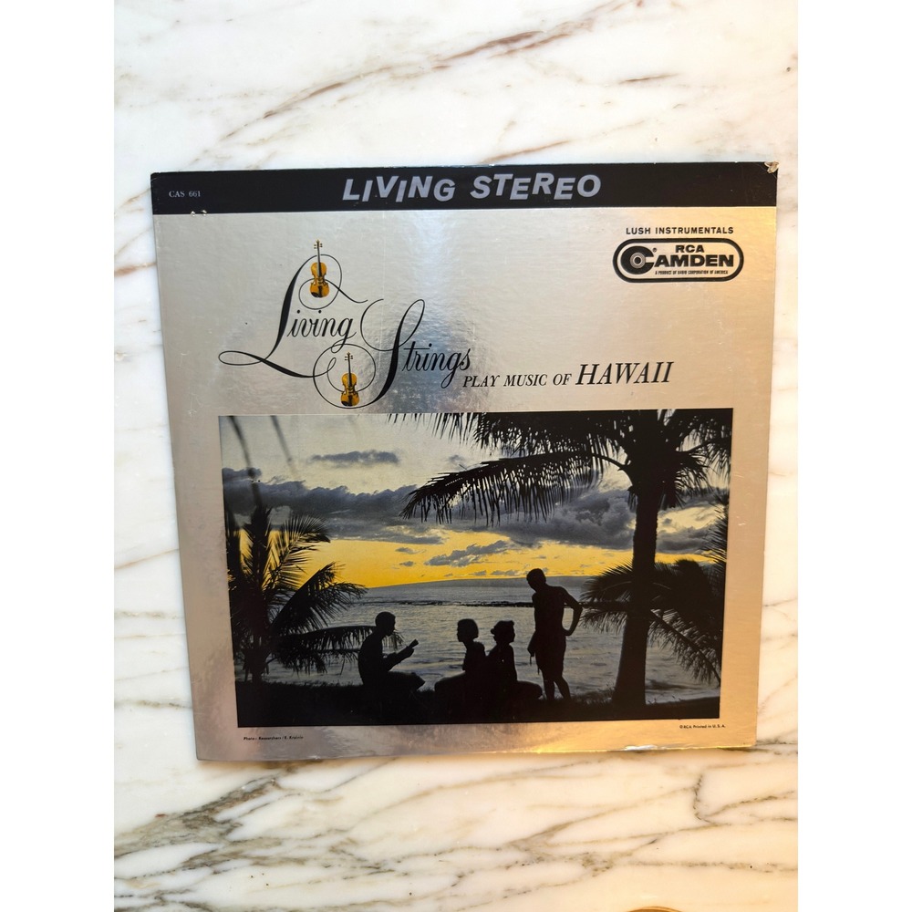 Vintage 1961 Living Strings Play Music of Hawaii RCA Camden Stereo LP